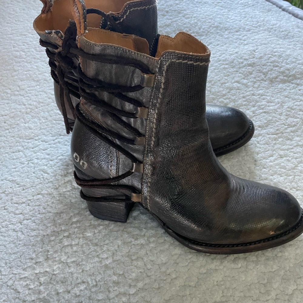 Bed Stu Blaire Brown Ankle Boots